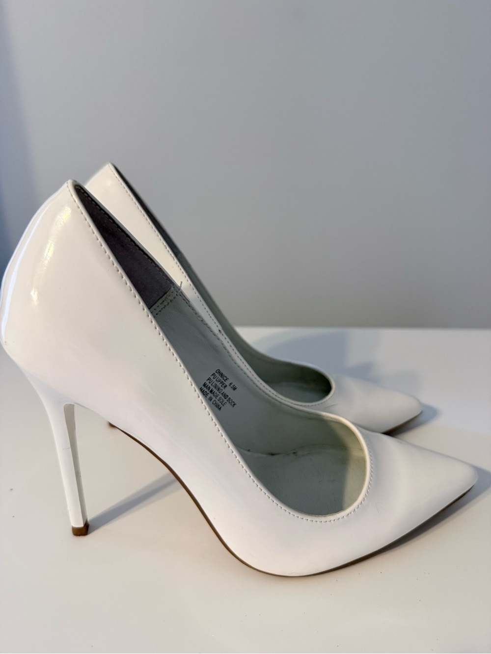 Madden Girl White Patent Pointed-Toe Stiletto Pump - Picture 3 of 6